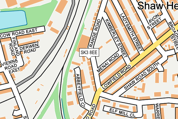 SK3 8EE map - OS OpenMap – Local (Ordnance Survey)