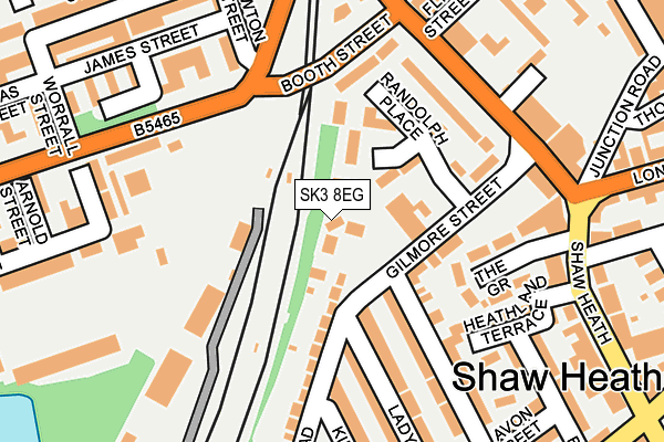 SK3 8EG map - OS OpenMap – Local (Ordnance Survey)