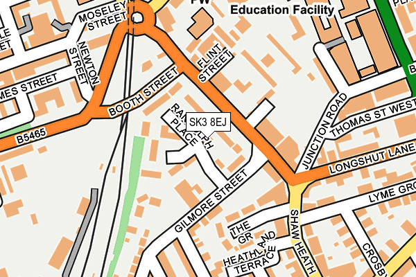 SK3 8EJ map - OS OpenMap – Local (Ordnance Survey)