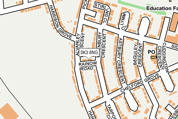 SK3 8NG map - OS OpenMap – Local (Ordnance Survey)
