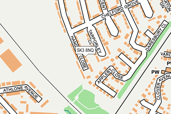 SK3 8NQ map - OS OpenMap – Local (Ordnance Survey)