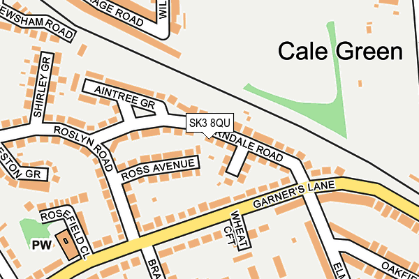 SK3 8QU map - OS OpenMap – Local (Ordnance Survey)