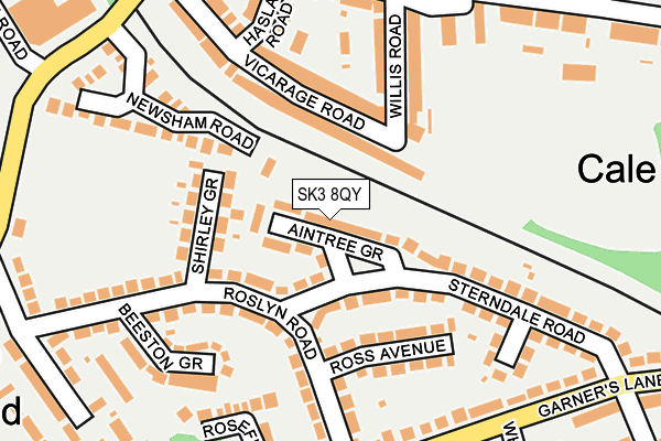 SK3 8QY map - OS OpenMap – Local (Ordnance Survey)