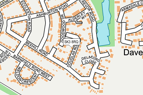 SK3 8RQ map - OS OpenMap – Local (Ordnance Survey)