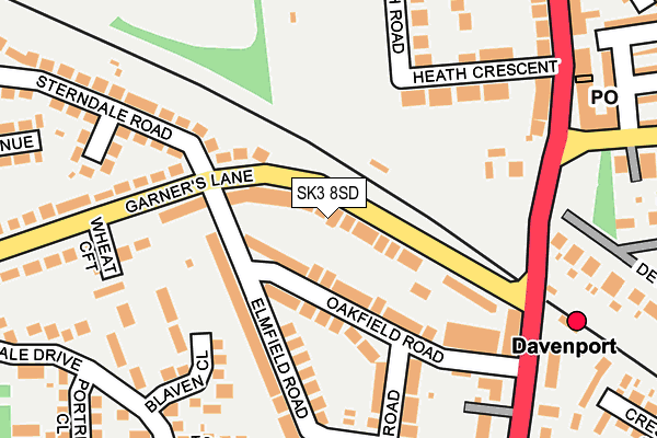 SK3 8SD map - OS OpenMap – Local (Ordnance Survey)