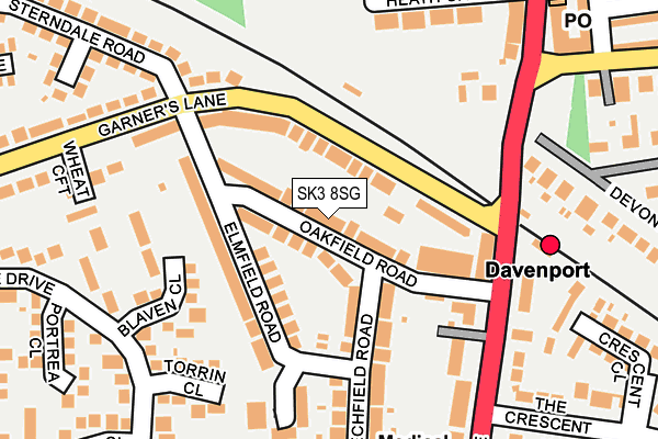 SK3 8SG map - OS OpenMap – Local (Ordnance Survey)