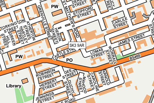 Map of DAEEY BARBERS LTD at local scale