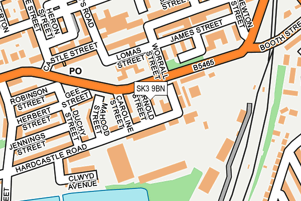 SK3 9BN map - OS OpenMap – Local (Ordnance Survey)