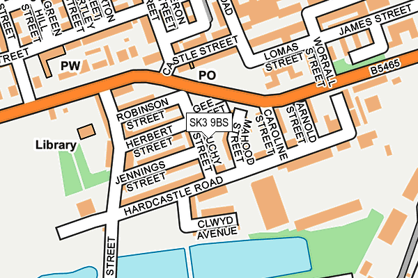 SK3 9BS map - OS OpenMap – Local (Ordnance Survey)