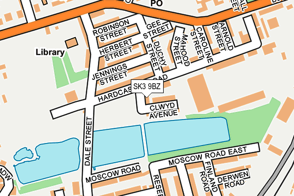 SK3 9BZ map - OS OpenMap – Local (Ordnance Survey)