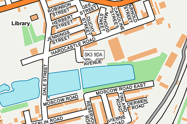 SK3 9DA map - OS OpenMap – Local (Ordnance Survey)