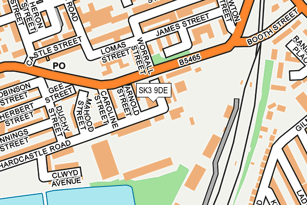 SK3 9DE map - OS OpenMap – Local (Ordnance Survey)