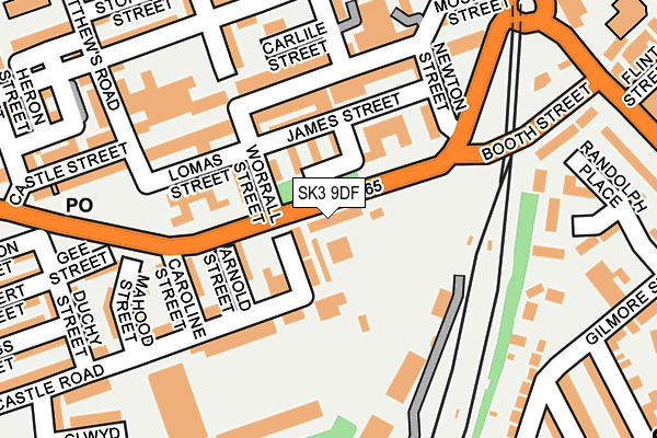 SK3 9DF map - OS OpenMap – Local (Ordnance Survey)