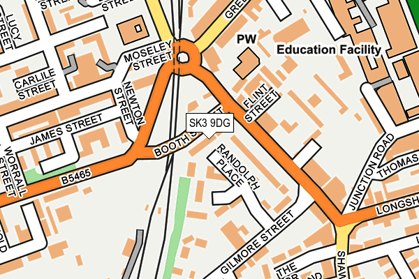 SK3 9DG map - OS OpenMap – Local (Ordnance Survey)