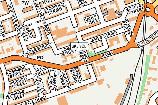 SK3 9DL map - OS OpenMap – Local (Ordnance Survey)