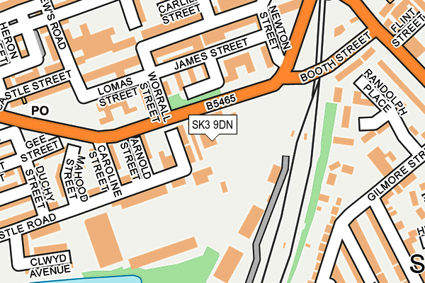 SK3 9DN map - OS OpenMap – Local (Ordnance Survey)