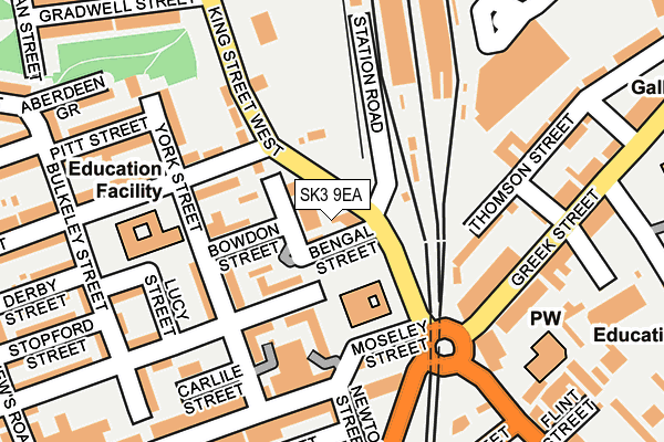 SK3 9EA map - OS OpenMap – Local (Ordnance Survey)