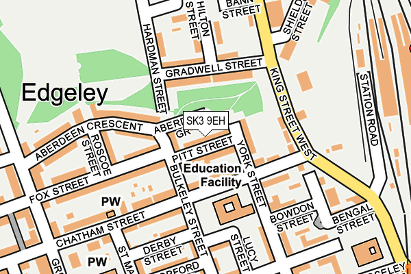 SK3 9EH map - OS OpenMap – Local (Ordnance Survey)