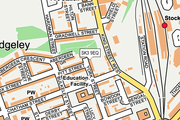 SK3 9EQ map - OS OpenMap – Local (Ordnance Survey)