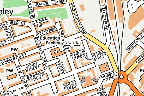 SK3 9HL map - OS OpenMap – Local (Ordnance Survey)