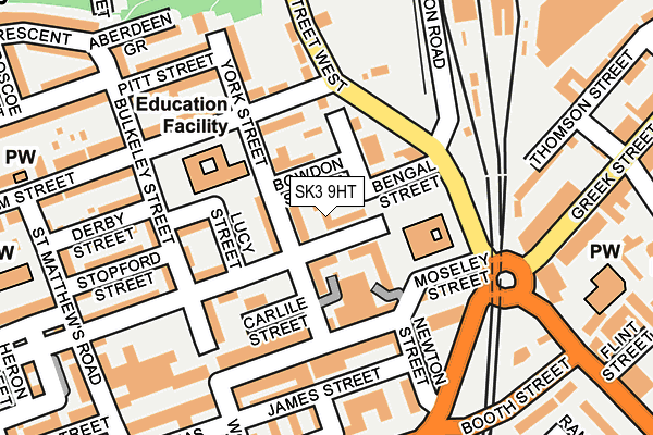 SK3 9HT map - OS OpenMap – Local (Ordnance Survey)