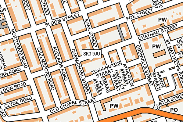 SK3 9JU map - OS OpenMap – Local (Ordnance Survey)