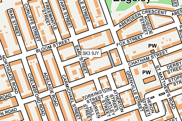SK3 9JY map - OS OpenMap – Local (Ordnance Survey)
