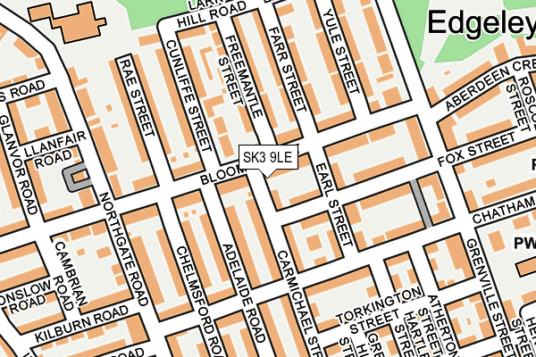SK3 9LE map - OS OpenMap – Local (Ordnance Survey)