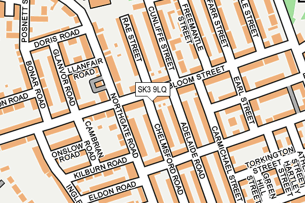 SK3 9LQ map - OS OpenMap – Local (Ordnance Survey)
