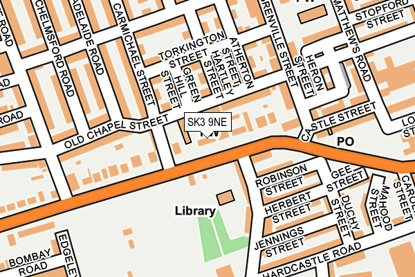 SK3 9NE map - OS OpenMap – Local (Ordnance Survey)