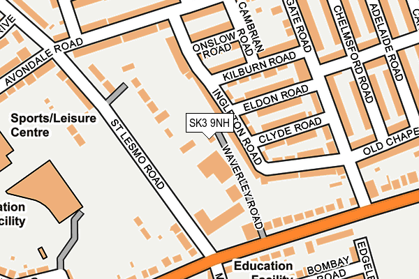 SK3 9NH map - OS OpenMap – Local (Ordnance Survey)