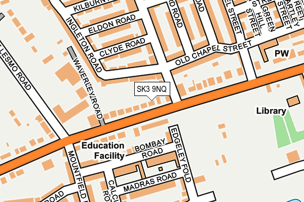 SK3 9NQ map - OS OpenMap – Local (Ordnance Survey)