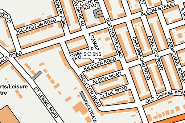 SK3 9NS map - OS OpenMap – Local (Ordnance Survey)