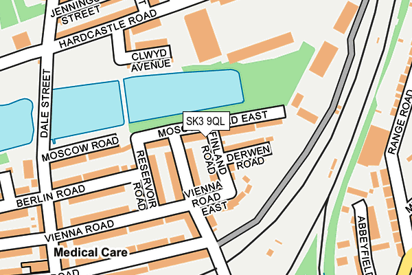 SK3 9QL map - OS OpenMap – Local (Ordnance Survey)