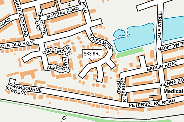SK3 9RJ map - OS OpenMap – Local (Ordnance Survey)