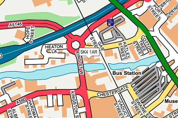 SK4 1AR map - OS OpenMap – Local (Ordnance Survey)