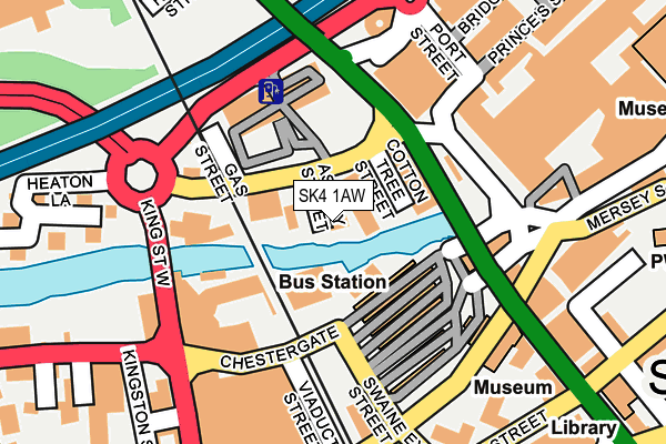 SK4 1AW map - OS OpenMap – Local (Ordnance Survey)