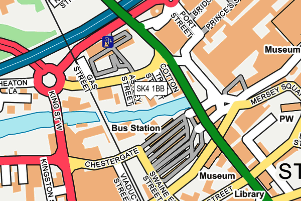 SK4 1BB map - OS OpenMap – Local (Ordnance Survey)