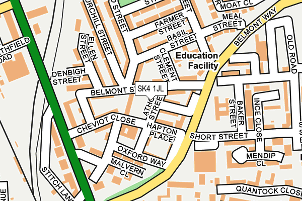 SK4 1JL map - OS OpenMap – Local (Ordnance Survey)