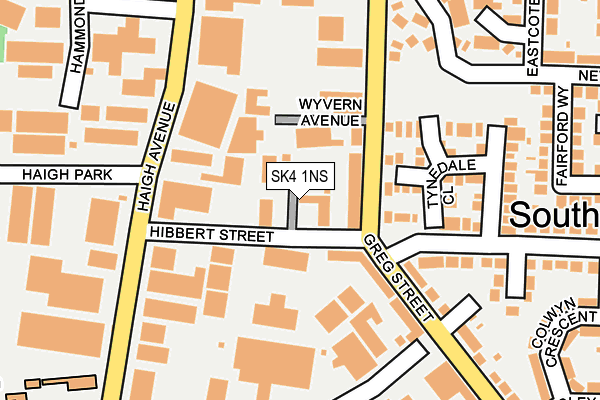 SK4 1NS map - OS OpenMap – Local (Ordnance Survey)