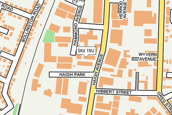 SK4 1NU map - OS OpenMap – Local (Ordnance Survey)