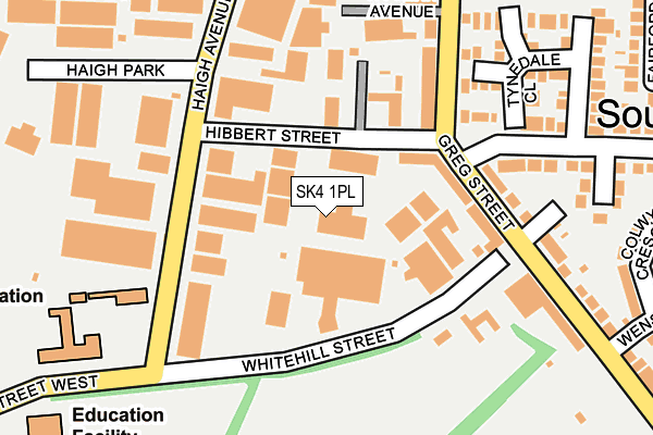SK4 1PL map - OS OpenMap – Local (Ordnance Survey)
