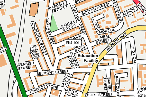 SK4 1QL map - OS OpenMap – Local (Ordnance Survey)