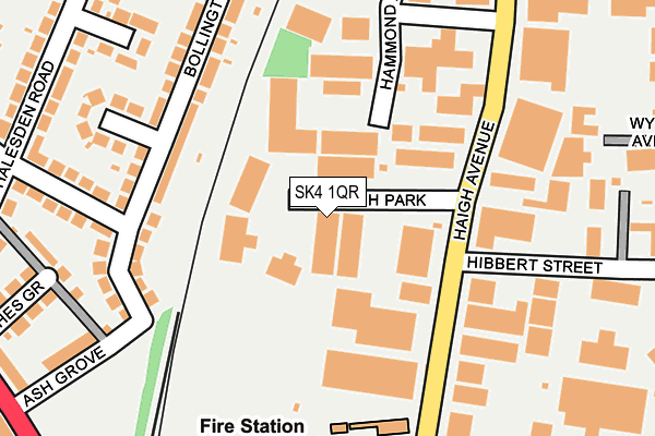 SK4 1QR map - OS OpenMap – Local (Ordnance Survey)