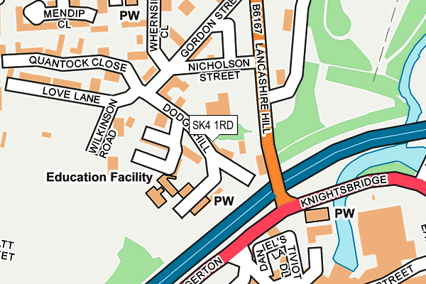 SK4 1RD map - OS OpenMap – Local (Ordnance Survey)
