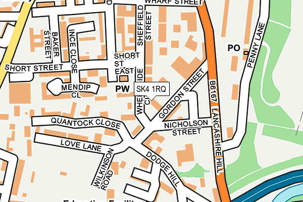SK4 1RQ map - OS OpenMap – Local (Ordnance Survey)