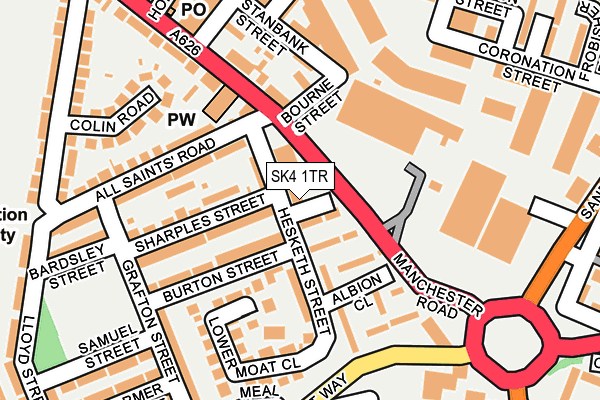 SK4 1TR map - OS OpenMap – Local (Ordnance Survey)
