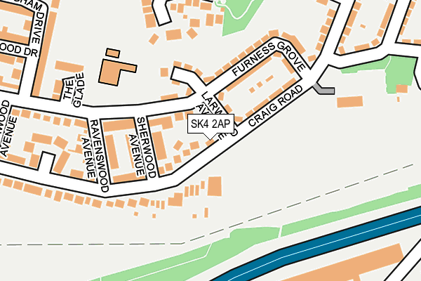 SK4 2AP map - OS OpenMap – Local (Ordnance Survey)