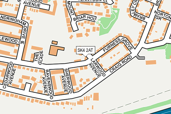 SK4 2AT map - OS OpenMap – Local (Ordnance Survey)