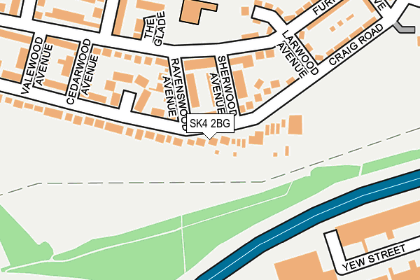 SK4 2BG map - OS OpenMap – Local (Ordnance Survey)